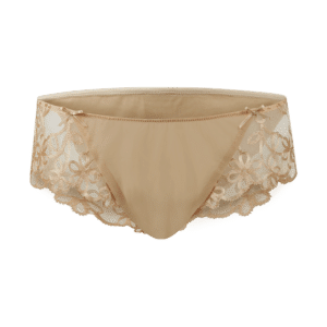 Naory Velvet - Zarter Slip mit Stickerei beige