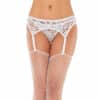 Leg Avenue Floraler Strapsgürtel mit String