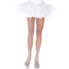 Leg Avenue Netzstrumpfhose mit Schimmer weiß | silber