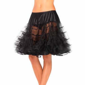 Leg Avenue Knielanger Petticoat schwarz