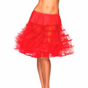 Leg Avenue Knielanger Petticoat rot