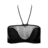 Mademoiselle Coco Cavalière Bandeau-BH mit Pünktchen schwarz