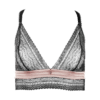 Mademoiselle Coco Cavalière Triangel-BH aus Spitze schwarz | rosa