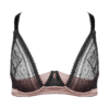 Mademoiselle Coco Cavalière Hebe-BH mit Spitze schwarz | rosa