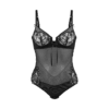Naory Velvet - Body mit Swarovski-Elementen schwarz