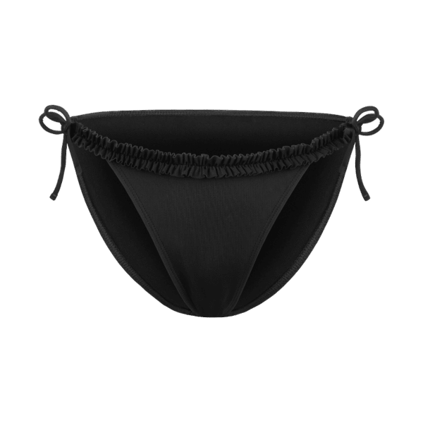 Mademoiselle Coco Cavalière Elena - knapper Bikini-Slip mit Rüschen schwarz