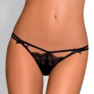 Obsessive Intensa Double Thong schwarz