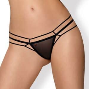 Obsessive Aufregender Riemen-String schwarz