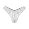 Rimba Ouvert-Slip mit floraler Spitze weiß