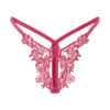 Rimba String mit Stickerei rosa