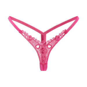 Rimba Romantischer Ouvert-String rosa