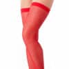 Rimba Straps-Strümpfe aus Netz rot