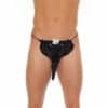 Rimba Schwarzer Elefant - G-String schwarz | weiß
