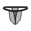 Rimba Transparenter Netz-Tanga schwarz