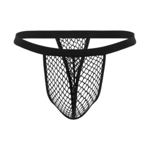 Rimba Transparenter Netz-Tanga schwarz