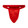 Rimba Attraktiver Tanga in schlichtem Design rot