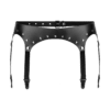 Rimba Strumpfhalter aus Leder schwarz