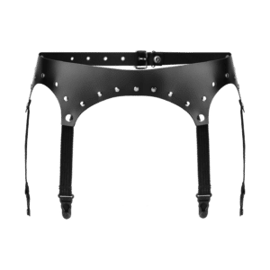 Rimba Strumpfhalter aus Leder schwarz