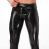 Rimba Anschmiegsame Hose im Wet Look schwarz