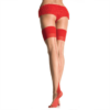 Leg Avenue Sexy Strümpfe mit rückseitiger Naht rot | creme