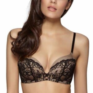 Gossard Glamour Lace - Push Up-Bh schwarz | beige