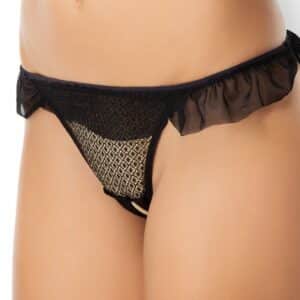 René Rofé All Access Crotchless Panty schwarz