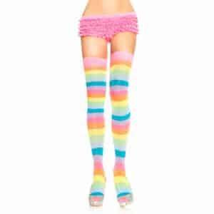 Leg Avenue Strümpfe im Regenbogen-Design bunt