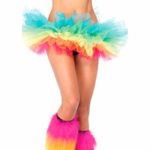 Leg Avenue Knapper Tutu in Regenbogenfarben bunt