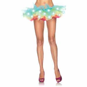 Leg Avenue Buntes Tutu mit LED-Lämpchen bunt