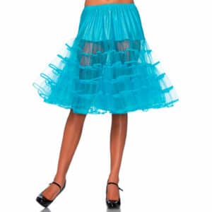 Leg Avenue Knielanger Petticoat türkis