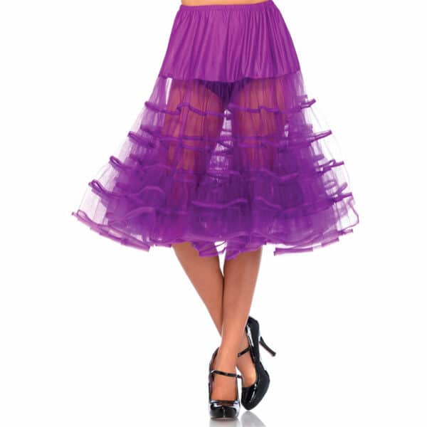 Leg Avenue Knielanger Petticoat violett