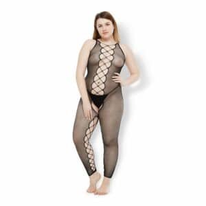 Leg Avenue Footless Fishnet Bodystocking schwarz