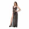 Leg Avenue Split-front Shimmer Dress schwarz | silber