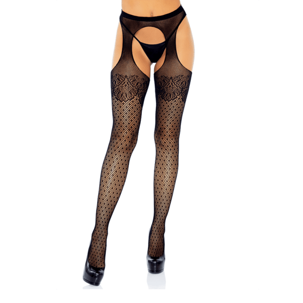 Leg Avenue Lux Dot schwarz