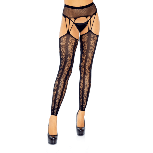 Leg Avenue Eva Striped schwarz