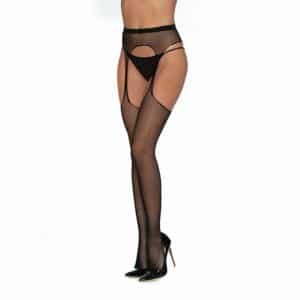 Dreamgirl Netzstrumpfhose mit Cut Outs schwarz