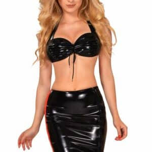 Guilty Pleasure Halter Bra Top schwarz