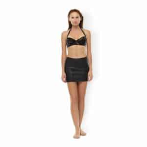 Guilty Pleasure Mini Skirt With Elastic Sides schwarz