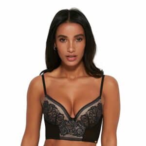 Gossard Encore - Padded longline schwarz | creme