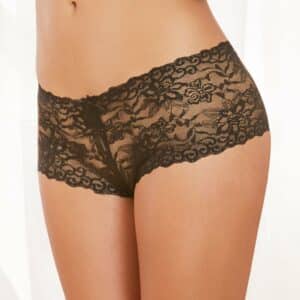 Dreamgirl Panty mit Schleifen schwarz