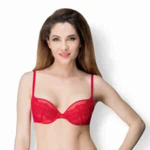 Gossard VIP Guipure Plunge Bra rot