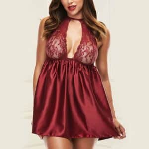 Baci Lingerie Sexy Lace Babydoll Set