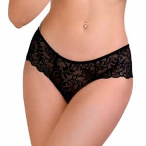 Daring Intimates Ella crotchless cheeky panty schwarz