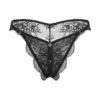 diamor Europa - romantischer Ouvert-String schwarz