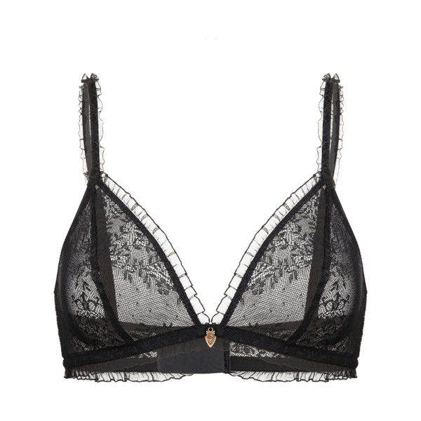 Mademoiselle Coco Cavalière Princess - zarter Triangel-BH schwarz