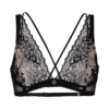 diamor Diana - BH mit Riemen-Details schwarz | gold
