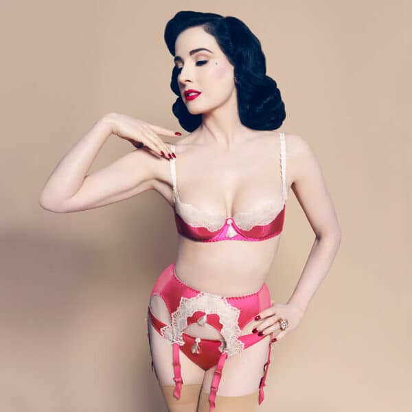 Von Follies by Dita von Teese Starlift - Balconette-BH pink | beige