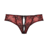 diamor Bolero - Verspielter Ouvert-Slip schwarz | rot