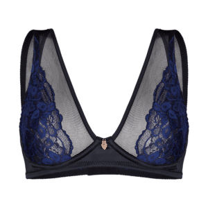 Mademoiselle Coco Cavalière Valerie - BH blau | schwarz