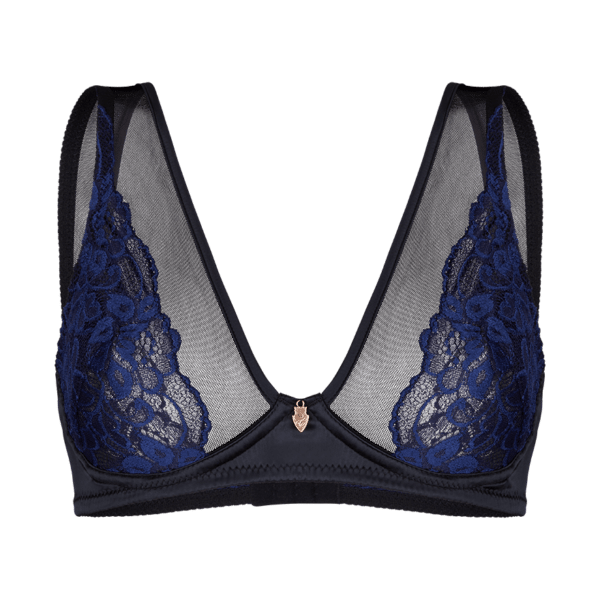 Mademoiselle Coco Cavalière Valerie - BH blau | schwarz
